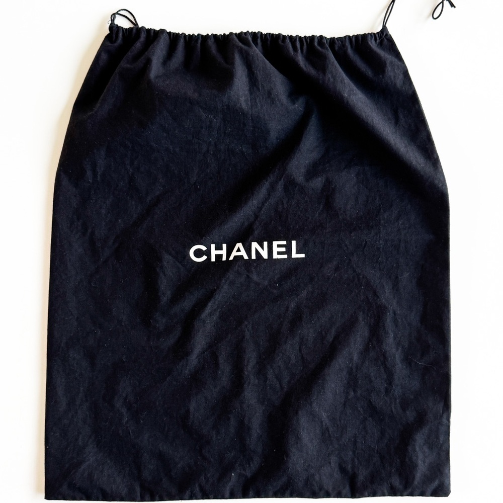 CHANEL Black Drawstring Bag